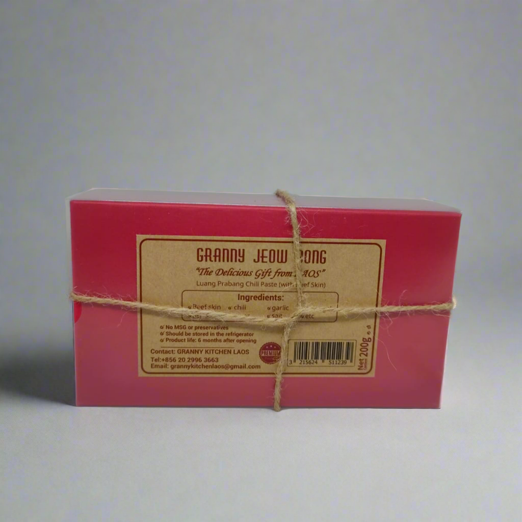 Granny's Jeow Bong Gift Box | Authentic Lao Spicy Chili Paste | Available in Laos only
