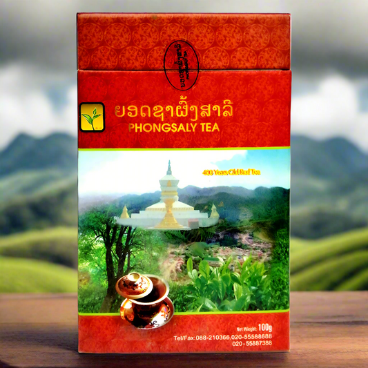 Phongsaly Tea Brand Thé rouge Tee Tree vieux de 400 ans 100g