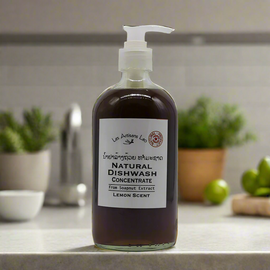 Artisans Lao Natural Dishwashing Concentrate From Soapnut Extract Lemon Scent 450ml