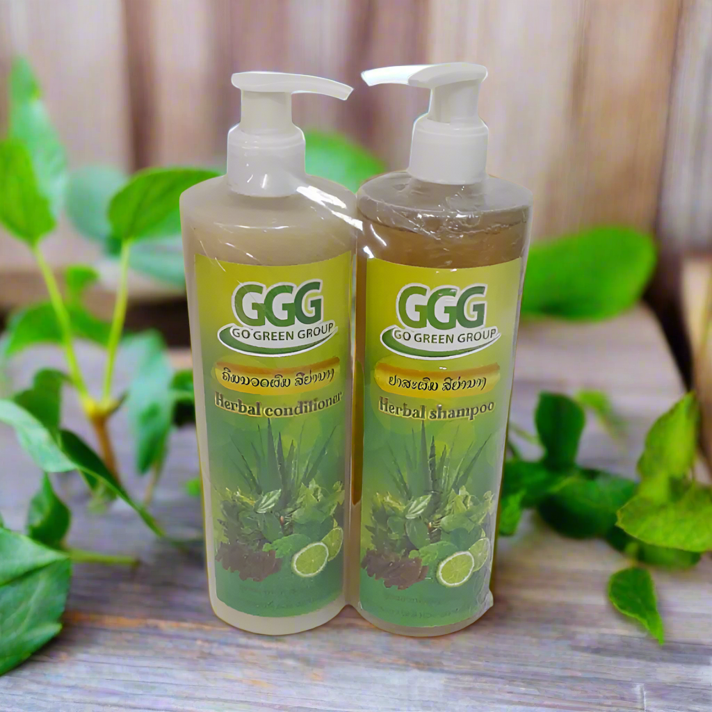 GGG Herbal Conditioner 500ml and Herbal Shampoo 500ml pack