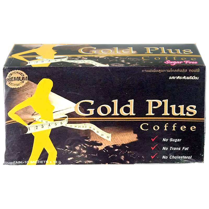 Gold Plus Kaffee zuckerfrei Größe 18g Schachtel mit 10 Beuteln