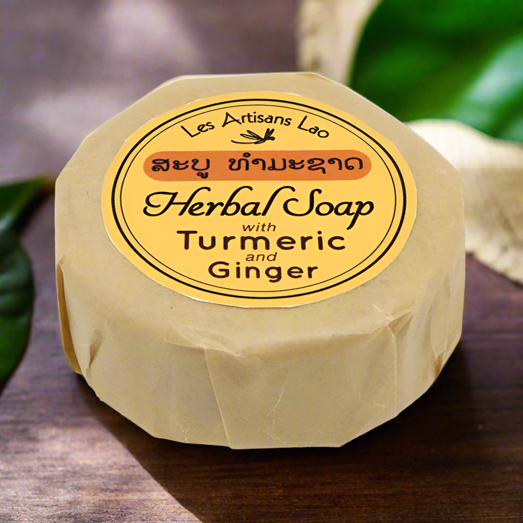 Lao Herbal Soap with Turmeric and Ginger 100g