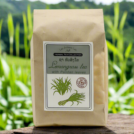 Lao Tea Collection Lemongrass with Pandan Leaves 120g