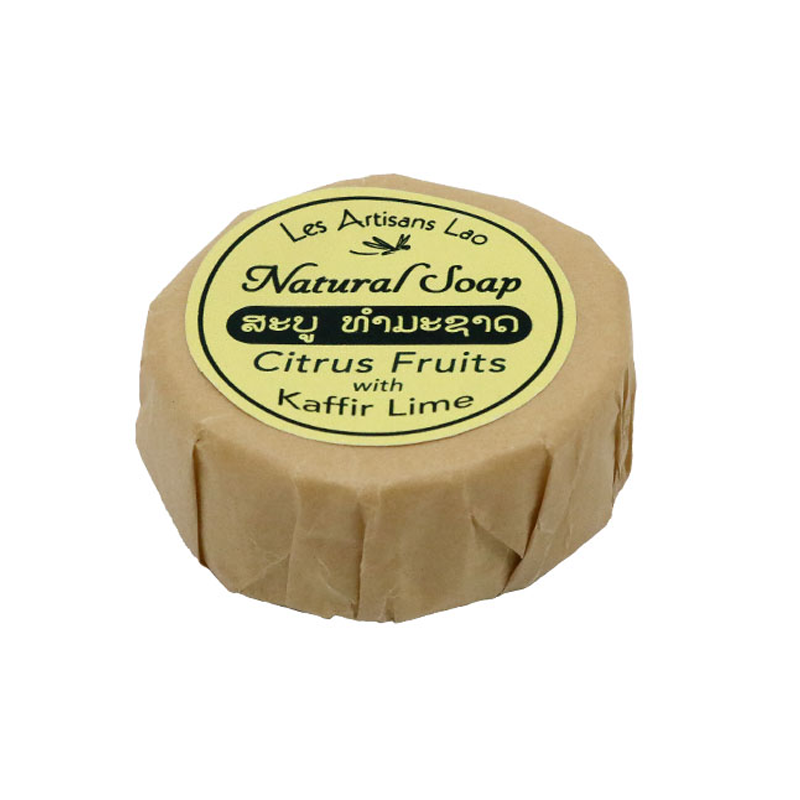 Lao Natural Soap Citrus Fruits with Kaffir Lime 100g