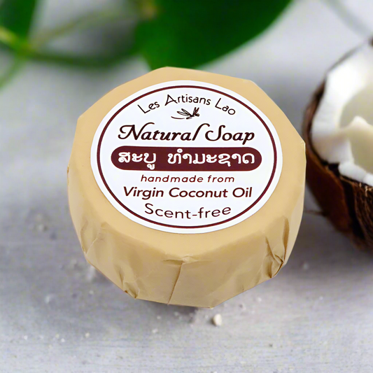 Lao Natural Soap Virgin Coconut Oil Scent Free 100g