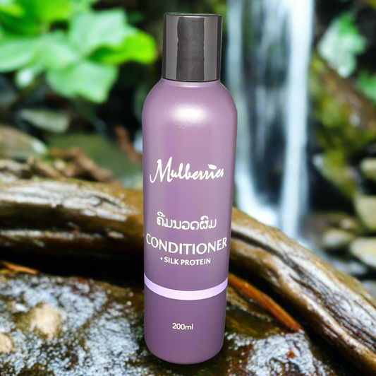 Mulberries Conditioner 200ml – Deeply Nourish and Revitalize Your Hair, Made in Laos